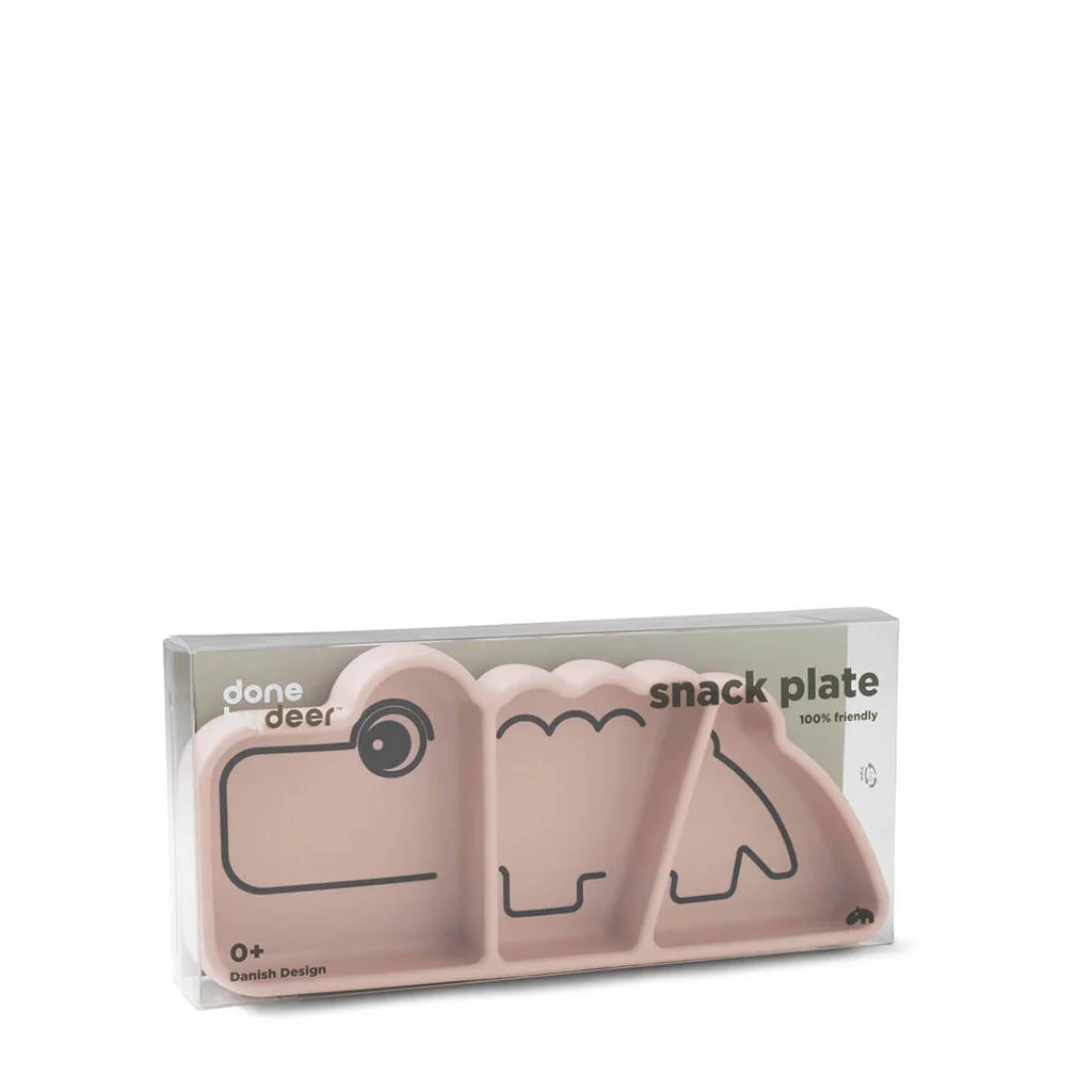 siliconen Stick&Stay snackplate Croco