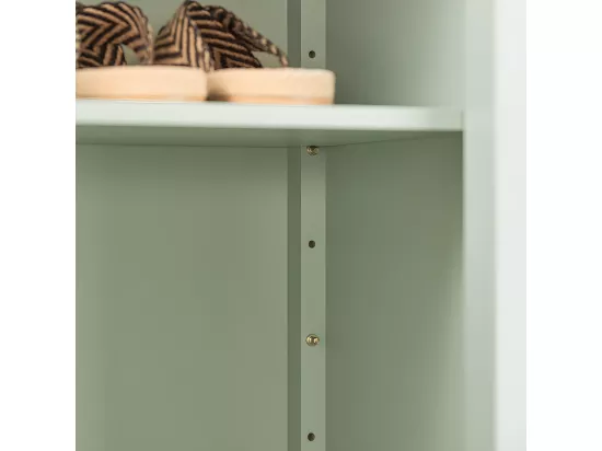 Meuble D'entrée, Meuble De Rangement, Armoire À Chaussures, Armoire Latérale, Buffet Vert, Fsb72-gr