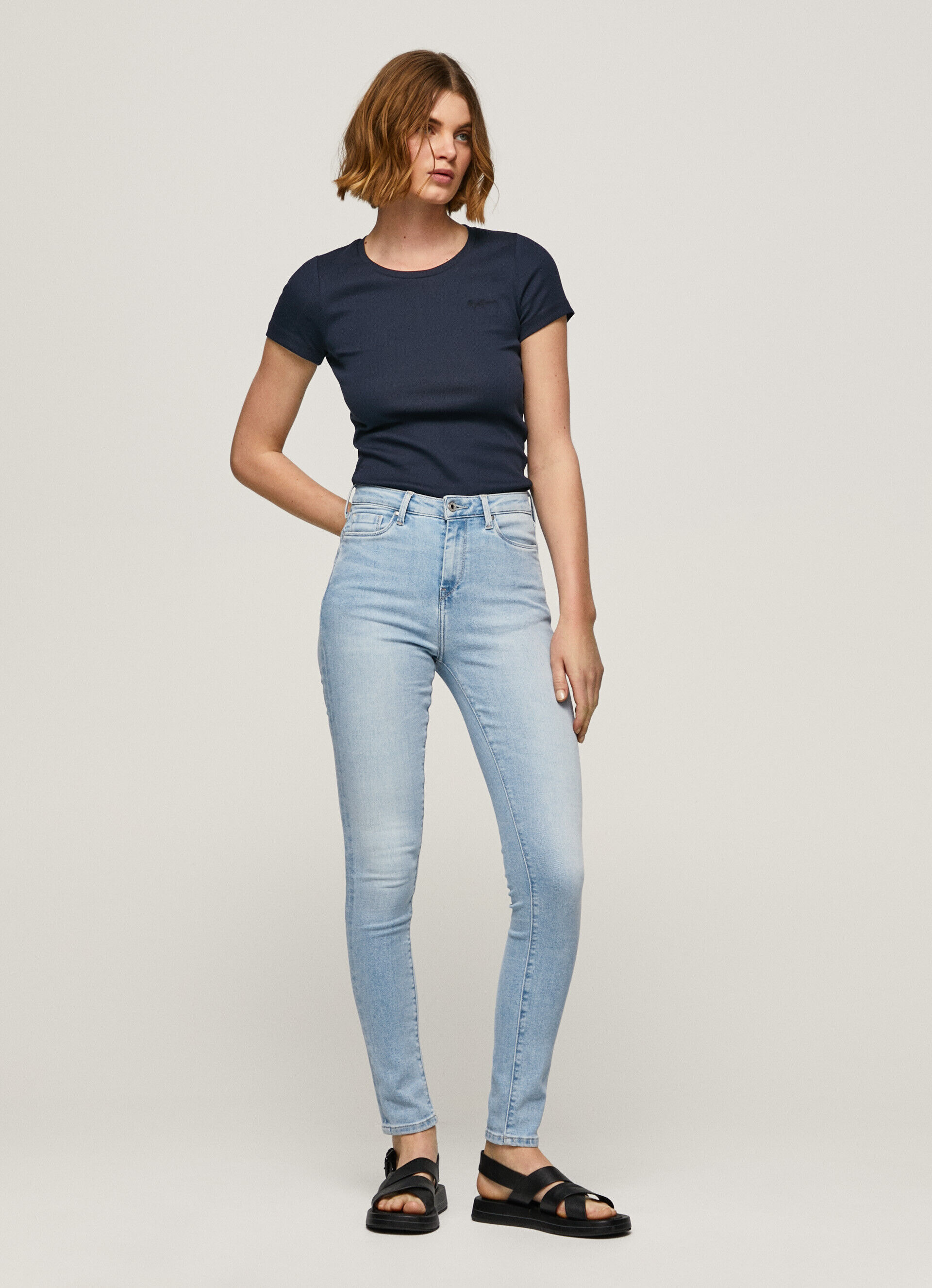 Calça jeans Jean Dion Fit Skinny Tiro Alto - jeans