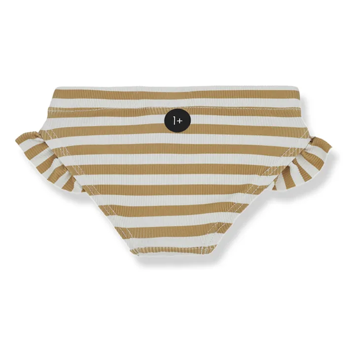 1+ in the family Culotte de Bain Simona Rayée | Jaune moutarde