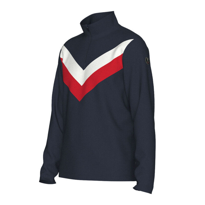 Voss Chevron Zip Up - Pull en laine mérinos homme