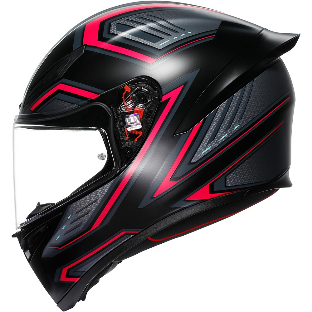 AGV - Casque K1 S Sling Noir Mat / Rose