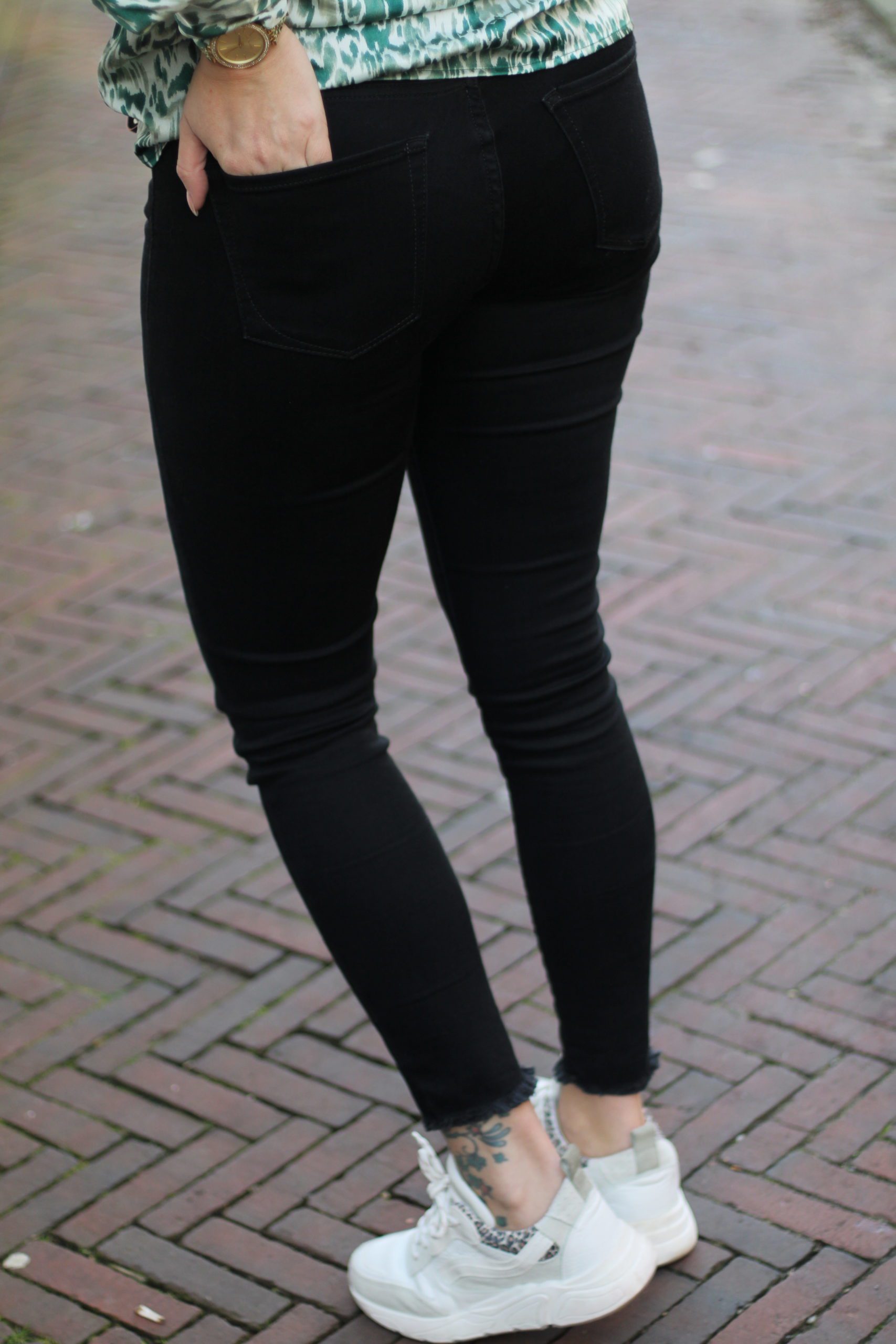 COJ Denim - Lina Fringe Jeans - Black Vintage