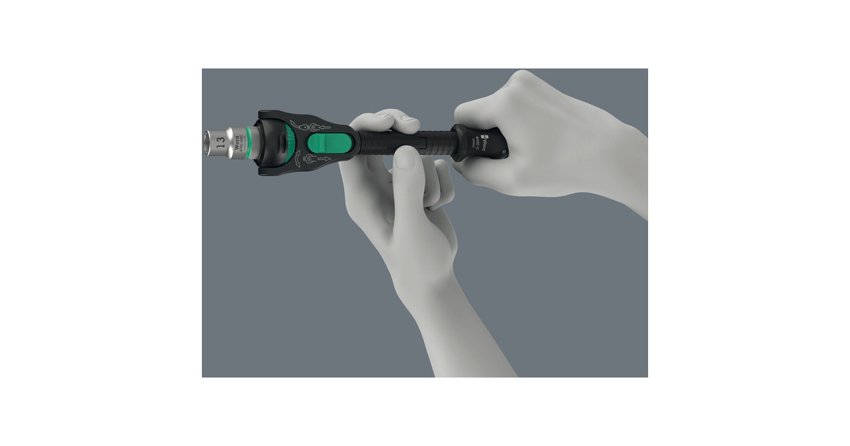 Wera8000 C Black Edition Zyklop Speed ratel met 1/2