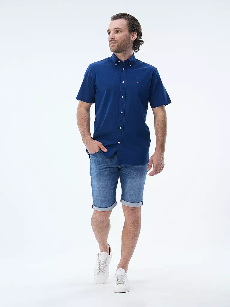 TOMMY HILFIGER Hemd Regular Fit  blau