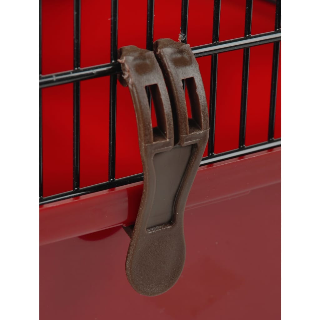 Cage pour hamsters enzo 2 41,5x28,5x38 cm bordeaux