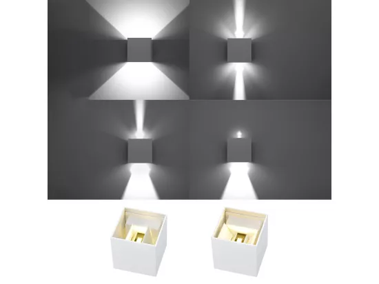 Sollux LUCA Applique murale LED 1 Light Up Down Flush Blanc