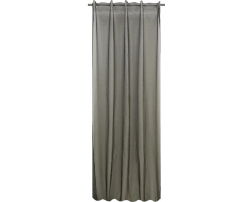 Gordijn met universele band Bayonne zwart/goud 135x280 cm