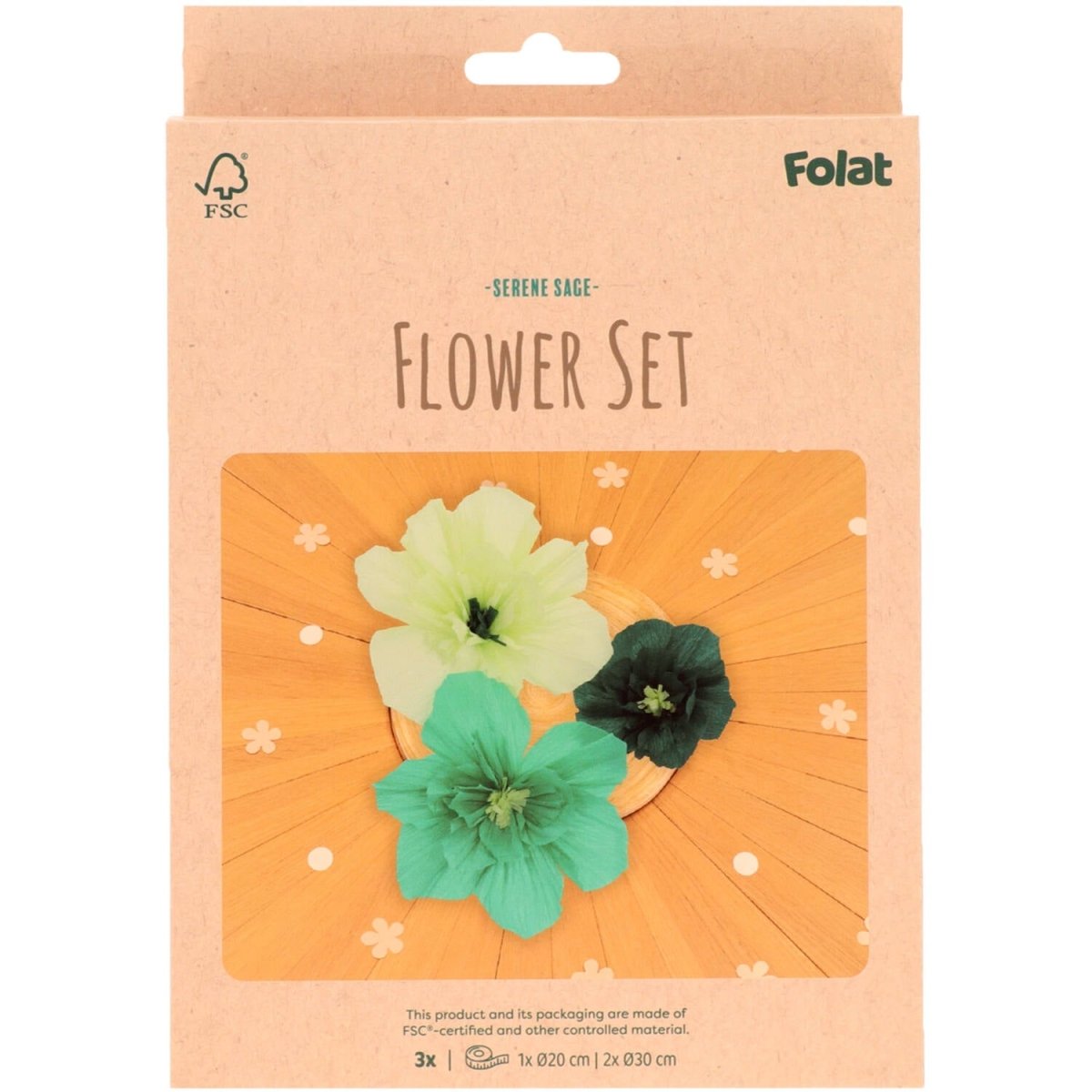 Bloemen Tafeldecoratie Groen 30cm 3st