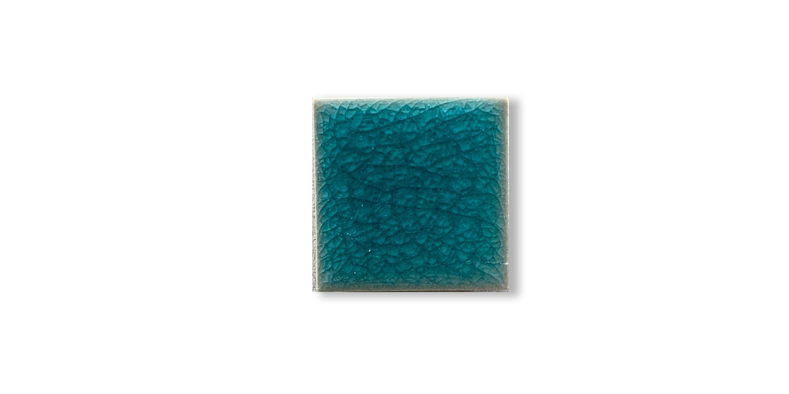 Fliese 'Craquele' blaugrün, L 5 cm, B 5 cm von fischer's lagerhaus