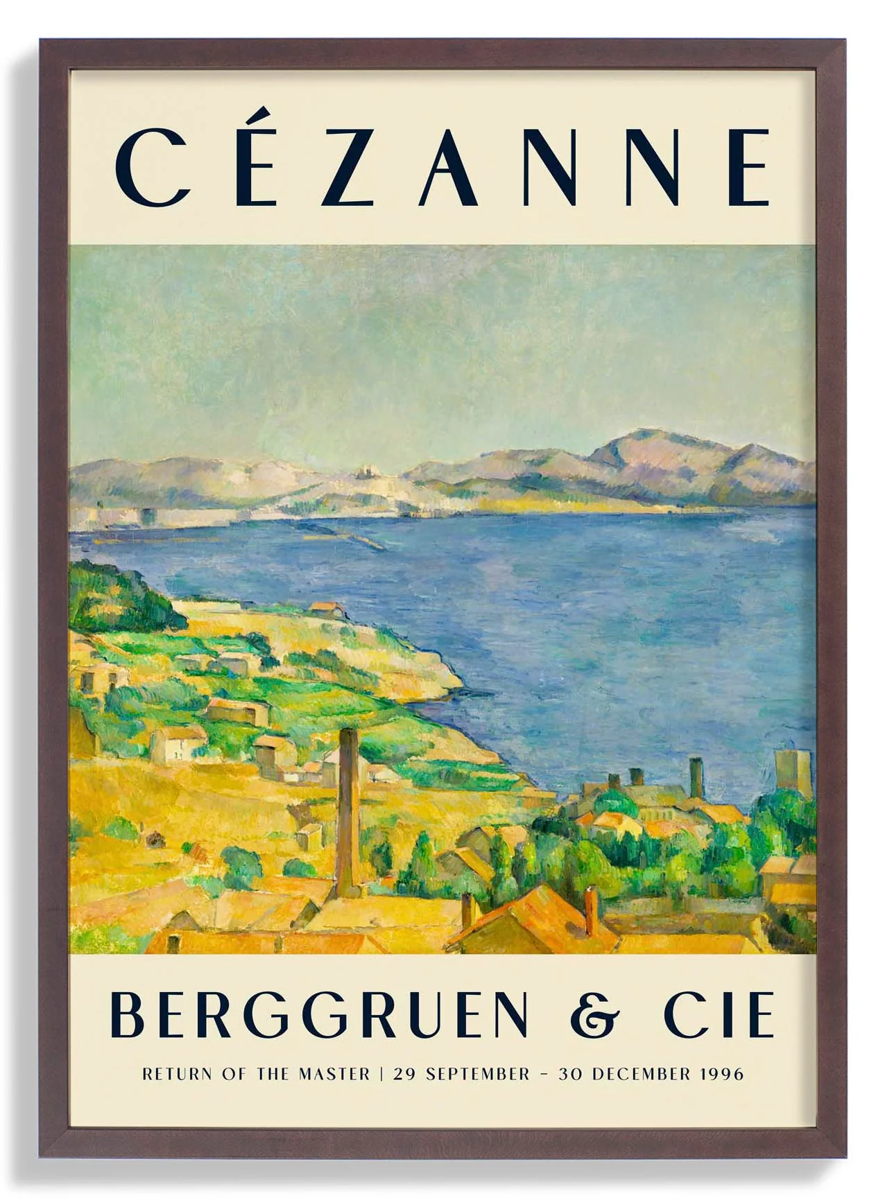 Der Golf von Marseille Kunstausstellung von Paul Cézanne