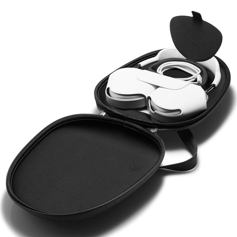 AirPods Max (2024) / AirPods Max Klasden Pouch Stoff Schutztasche Hartschale mit Tragegriff (AFA02996) - Charcoal Gray
