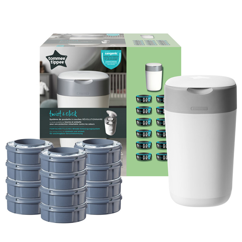 Poubelle à couches + 12 recharges - Twist & Click