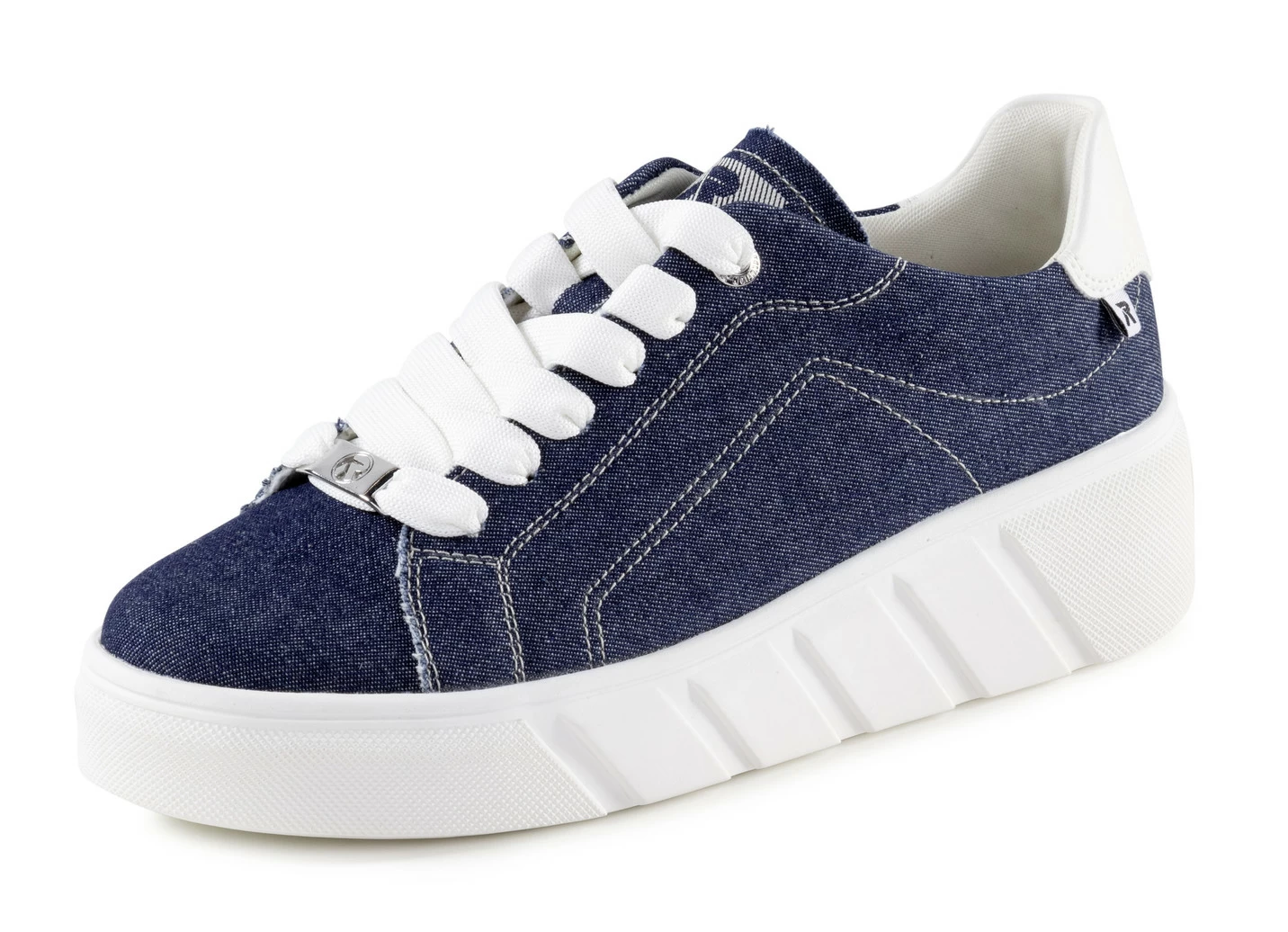 Sneaker mit Synthetik-Besatz