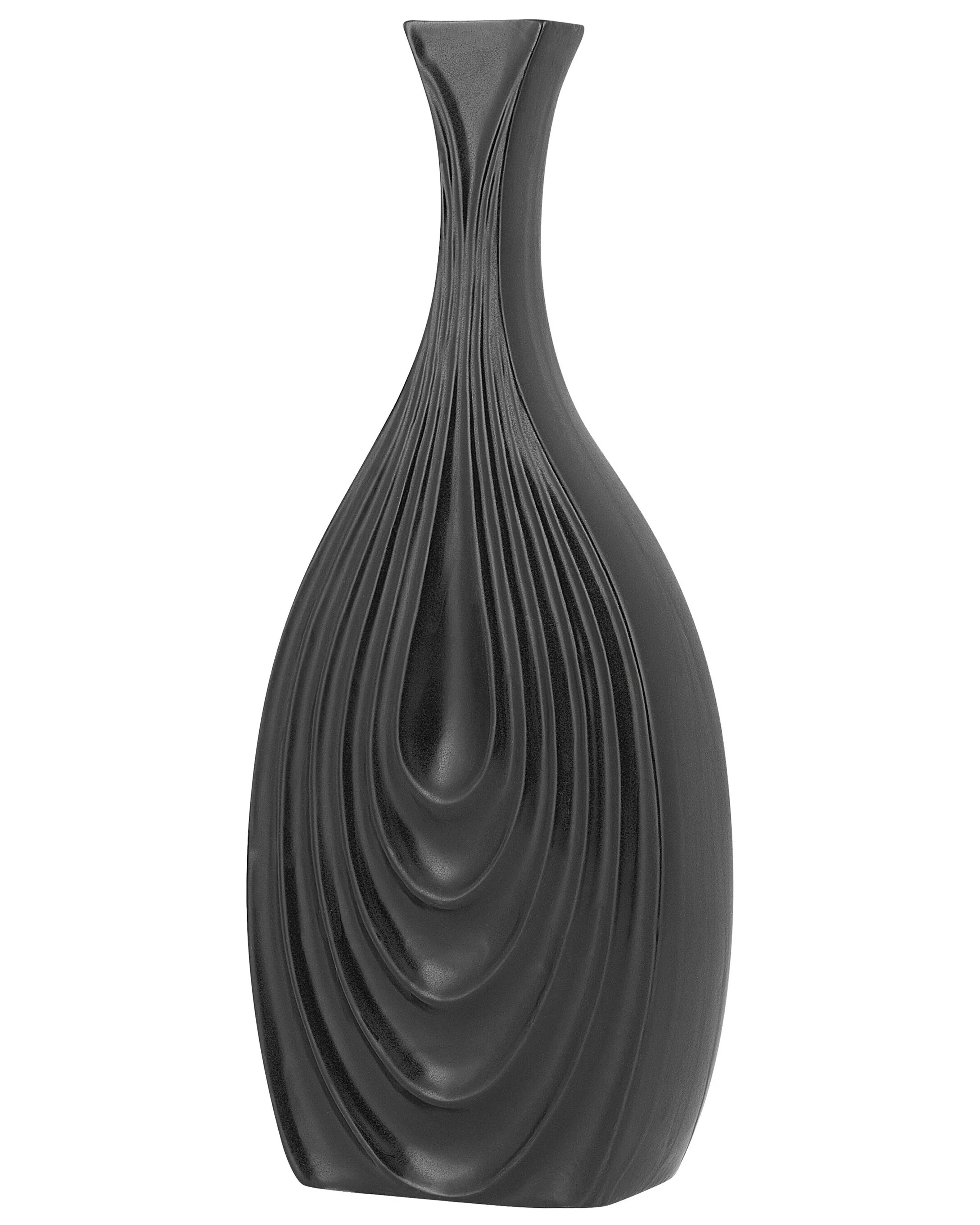 Decoratieve vaas THAPSUS Keramiek 39 cm Zwart