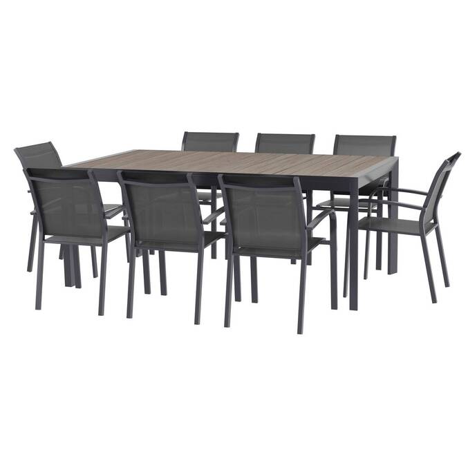 Table de jardin EVASION Seigle / Graphite
