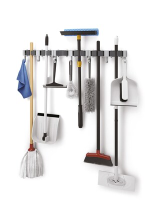 metaltex Klemmleiste HANG-UP 6 3er-Set grau Kunststoff