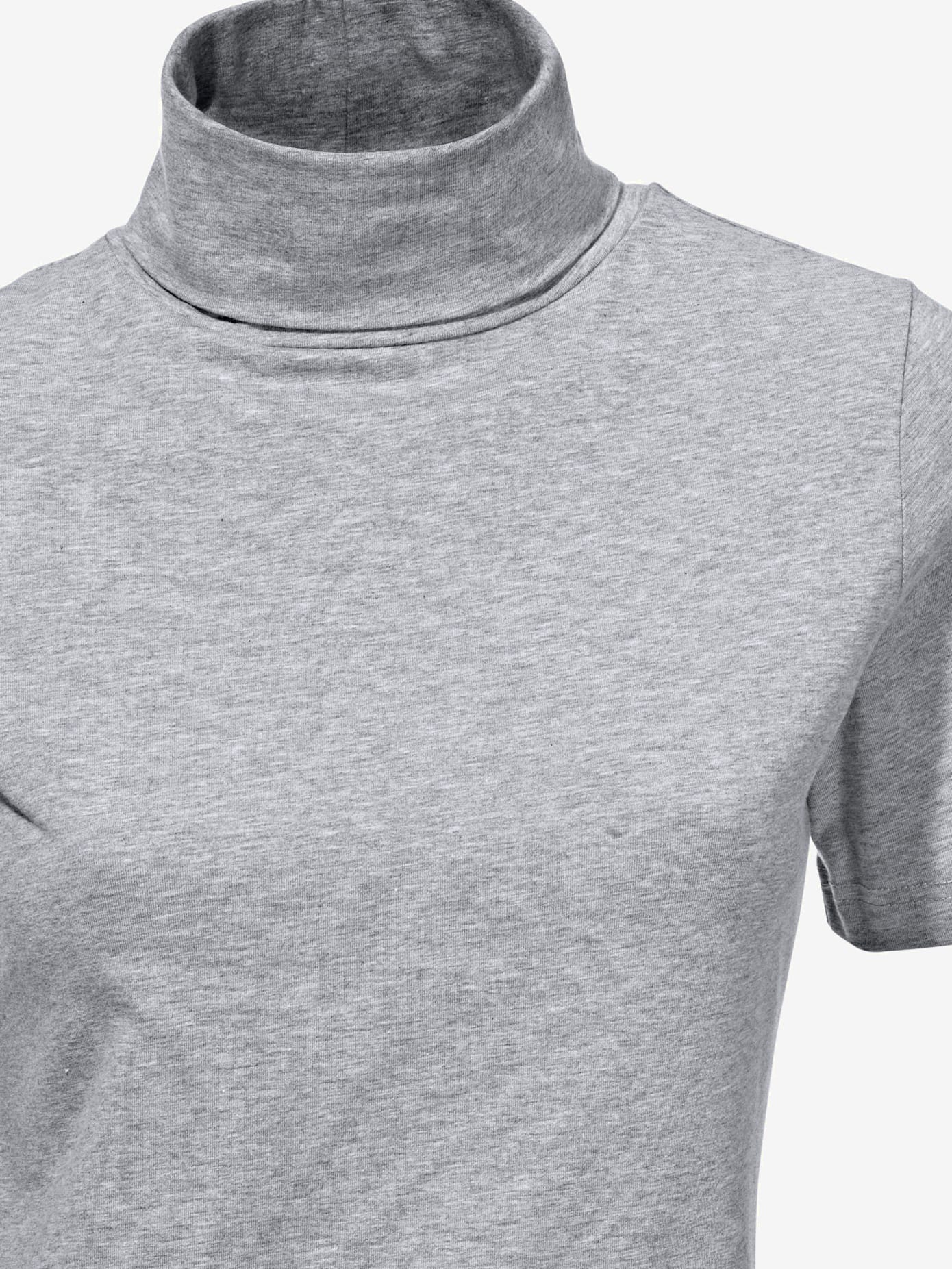 T-shirt col roulé basique facile à associer avec joli col roulé