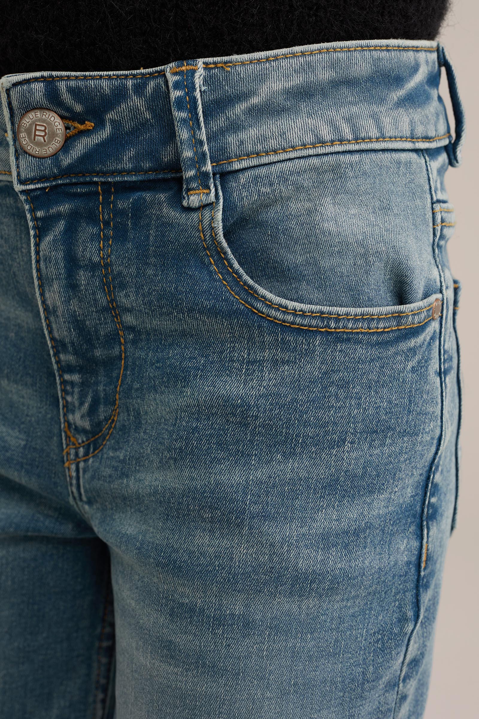 Meisjes wide leg jeans met stretch Blue Ridge Lichtblauw