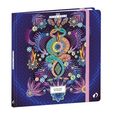 Agenda Catalina Estrada avec élastique - 1 semaine sur 2 pages - 16 x 16 cm - différents modèles disponibles - Quo Vadis