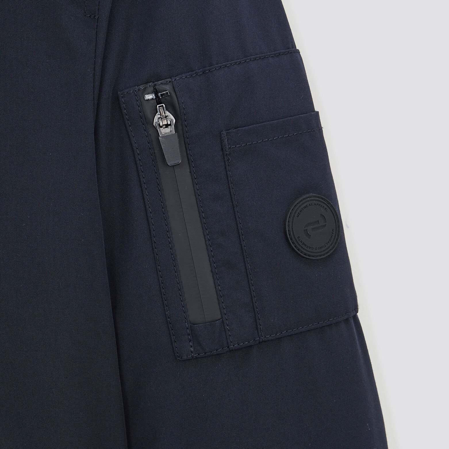 Blouson ski déperlant à capuche Bleu foncé