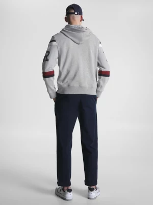 Moletom com capuz Global Stripe Hilfiger Monotype Logo