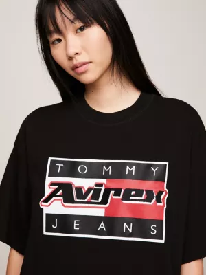 Camiseta Tommy x Avirex com logotipo bilíngue (gênero)