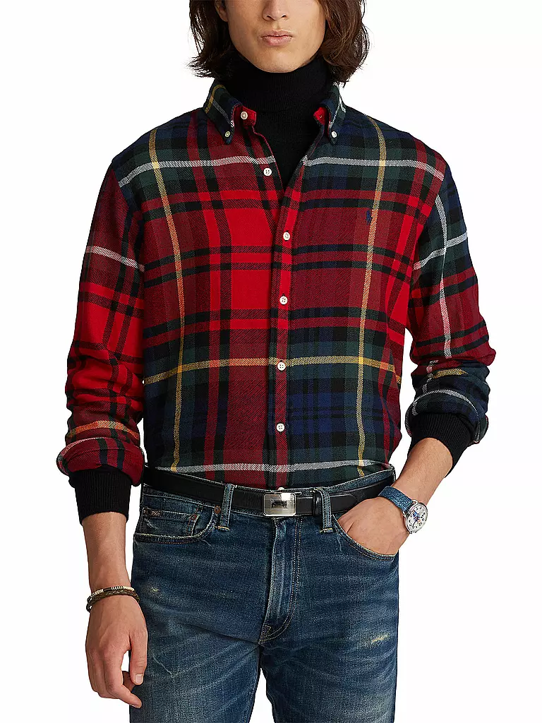 POLO RALPH LAUREN Hemd Regular Fit rot