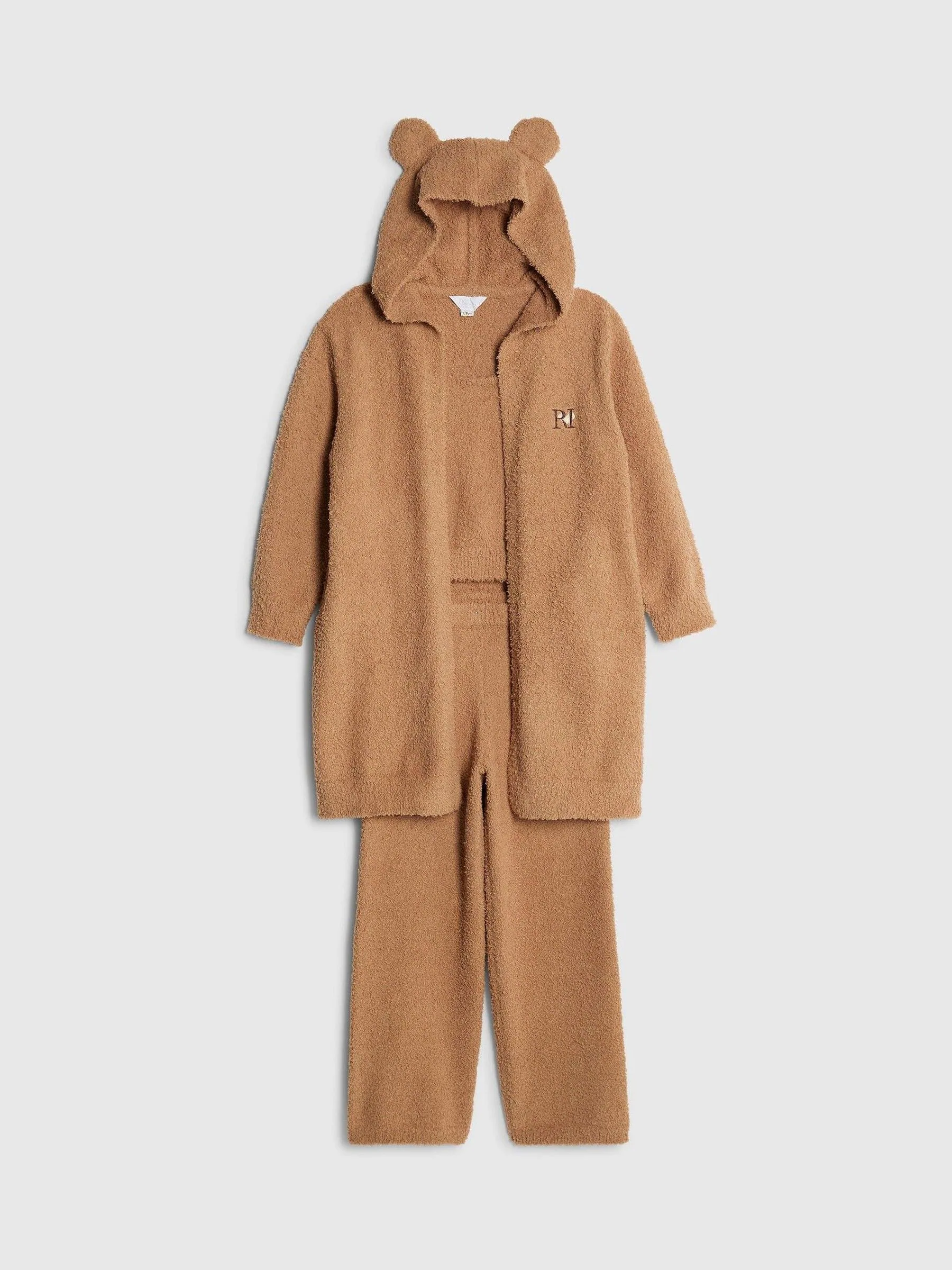 River Island Cosy Bear Maxi Cardigan 3 Piece Set