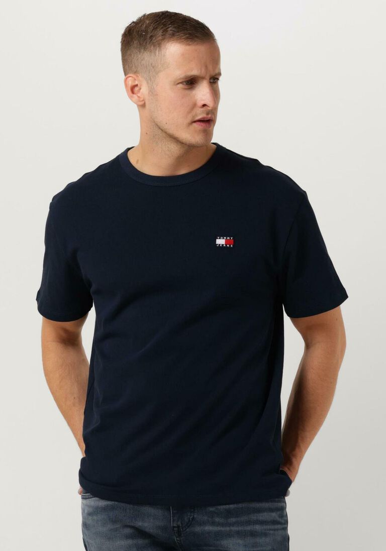 TOMMY JEANS donkerblauwe tommy jeans t-shirt tjm reg badge tee ext