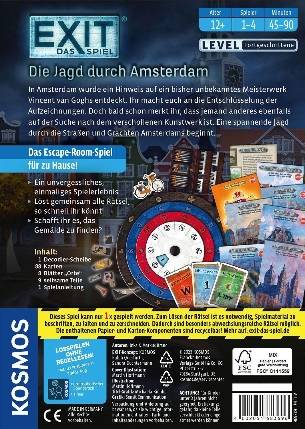 Escape-Spiel EXIT® - DIE JAGD DURCH AMSTERDAM (F)