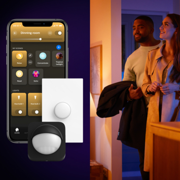 Philips Hue Essential starterkit - wit en gekleurd 3W - 3 GU10 spots met bridge en dimswitch