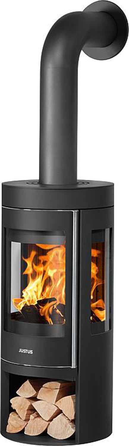 Justus 4825 10 Mino Trios 2.0 Kaminofen Stahl Schwarz/A