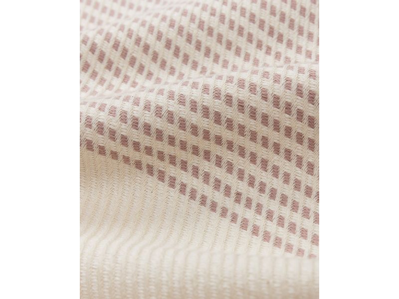 Urbanara Strandtuch Bolu 95 x 180 cm, Rosa / Naturweiss Badetuch