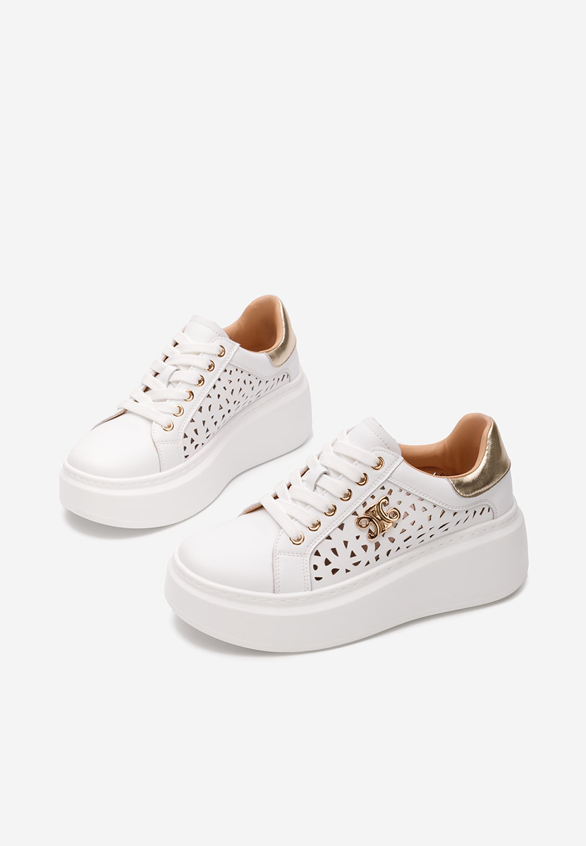 Baskets à plateforme blancs Caliana V2