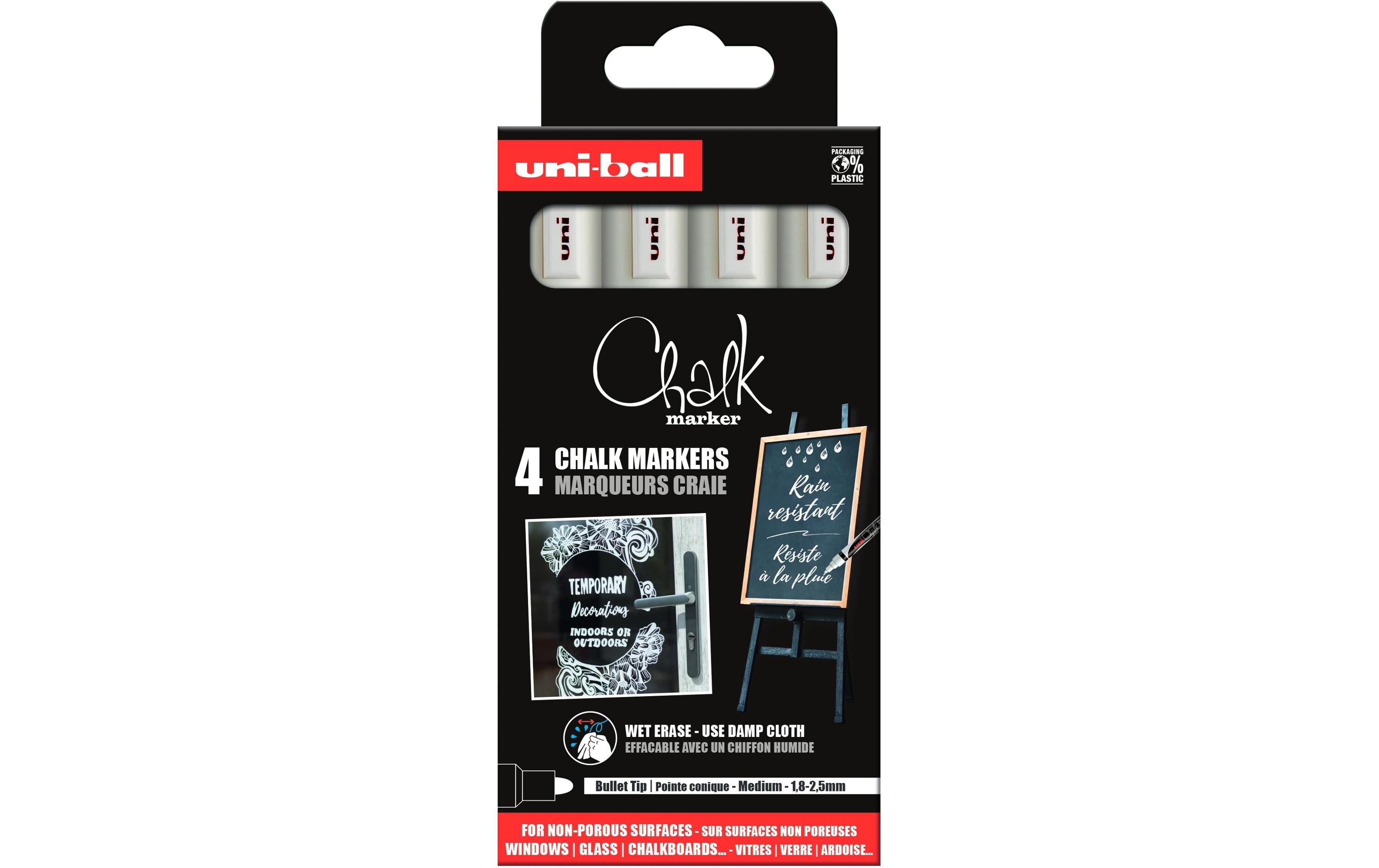 Kreidemarker CHALK 1.8-2.5 mm, 4 StückKreidemarker mit Rundspitze