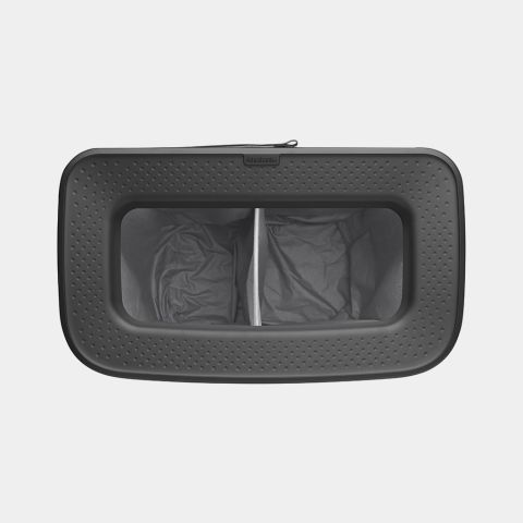 Bo Wasbox Hi, 2 x 45 liter, kunststof deksel - Matt Black