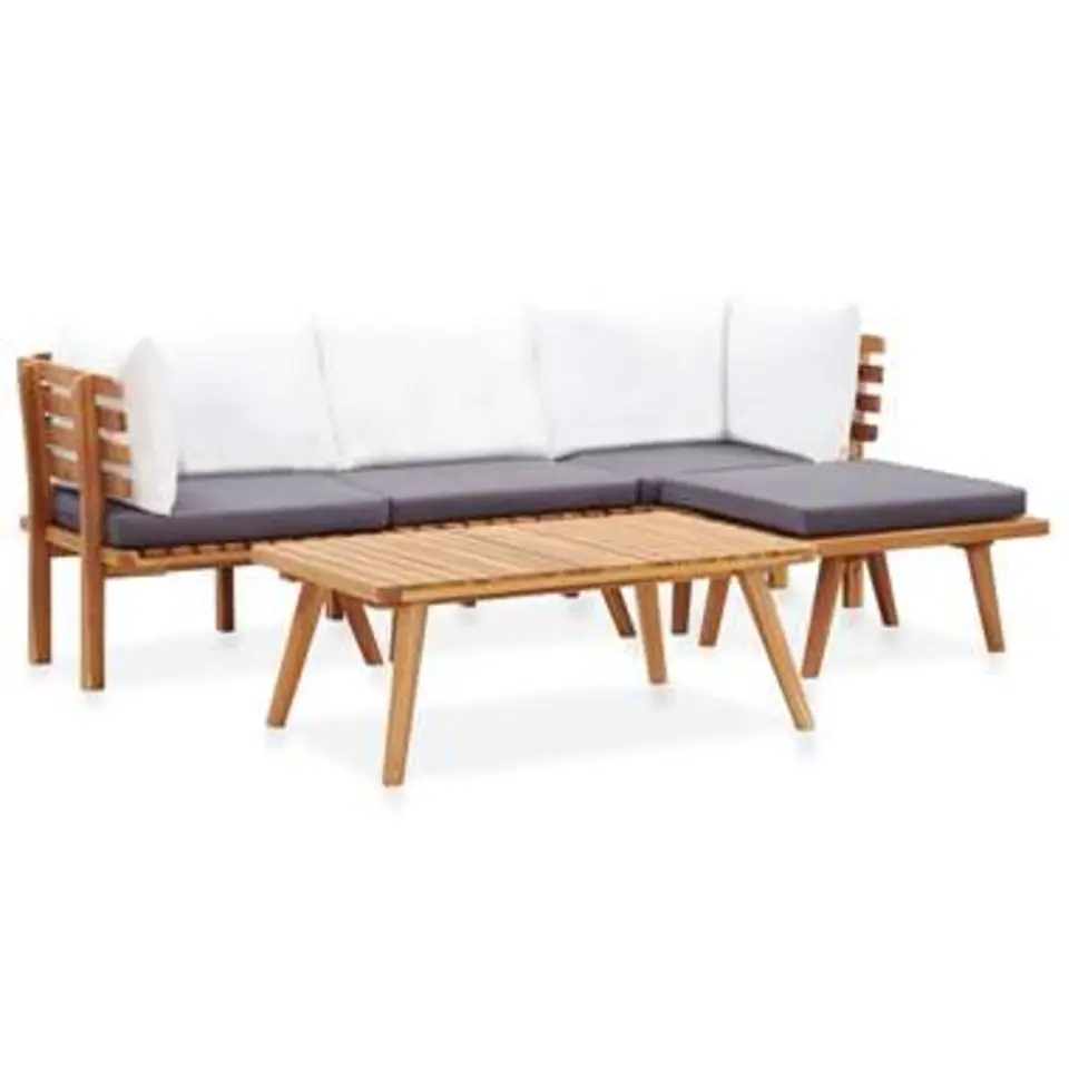 vidaXL - Tuinbank Set - Bruin - Acaciahout