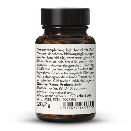 Sunday Natural Products  Koffein 200mg