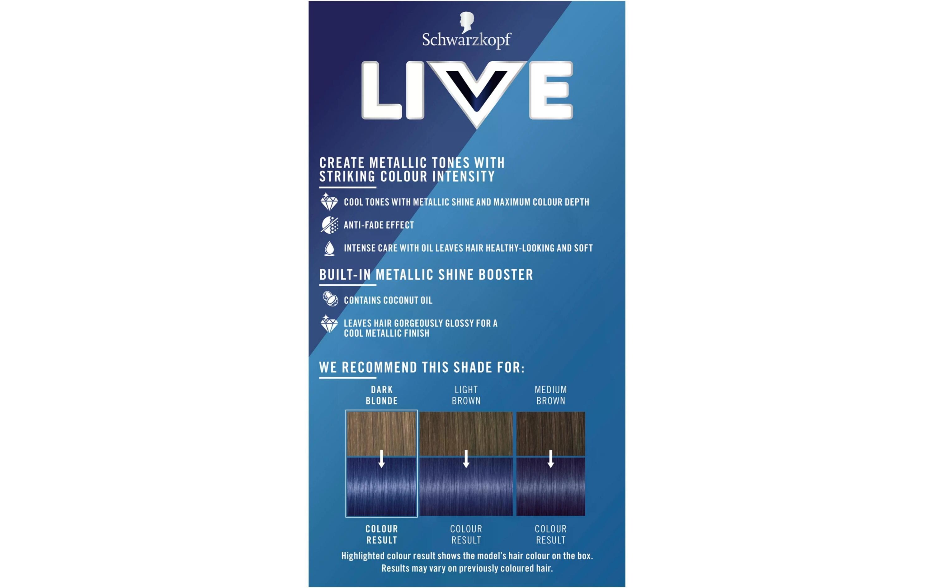 Haarcoloration Urban Metallics U67 Blue MercuryHaarfarbe mit Metall-Glanz-Booster für kühle, schimmernde Töne