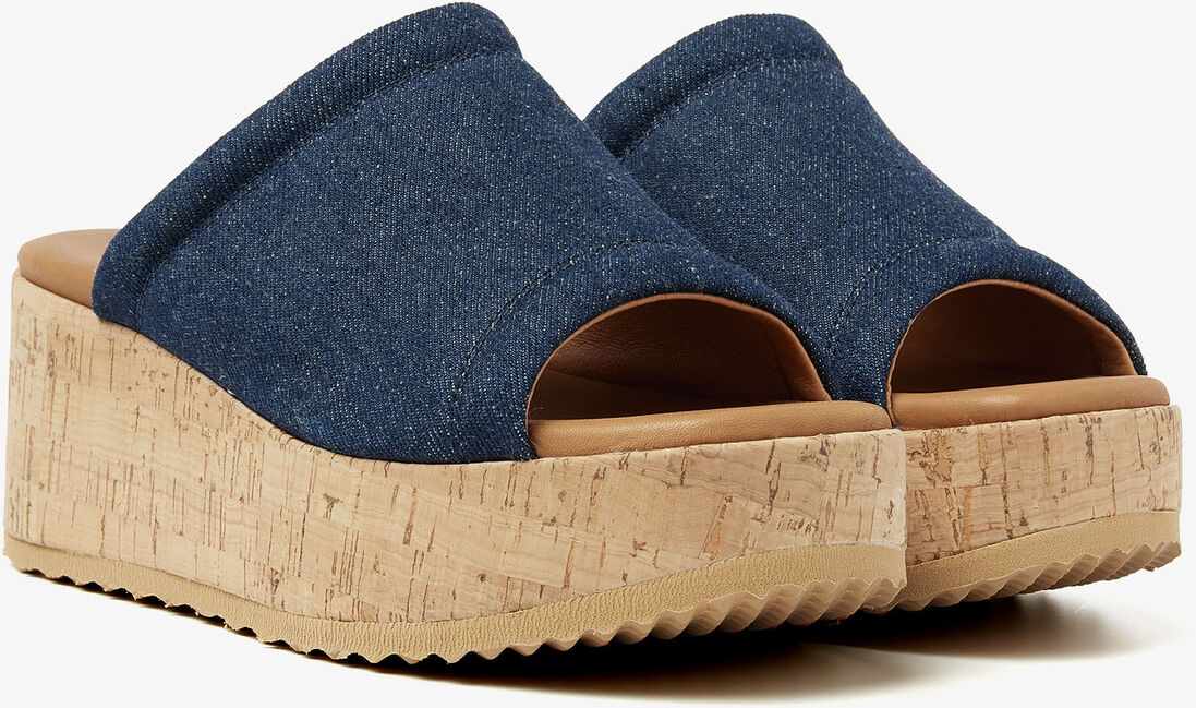 VIA VAI blauwe via vai slippers sissel ryde