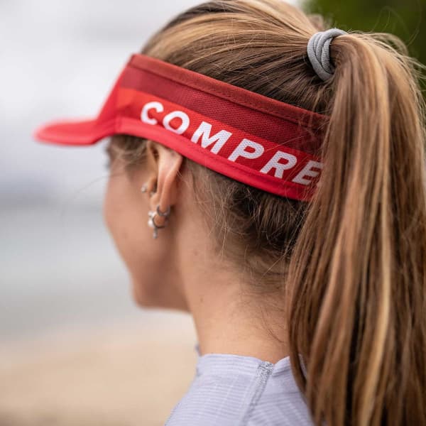 Visière running COMPRESSPORT VISOR ULTRALIGHT RED