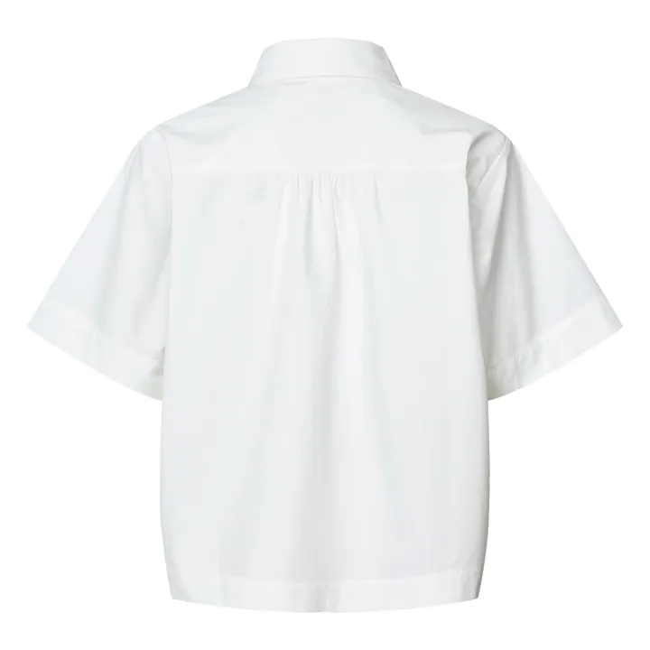 GAI+LISVA Chemise Elena Popeline de Coton Bio | Blanc