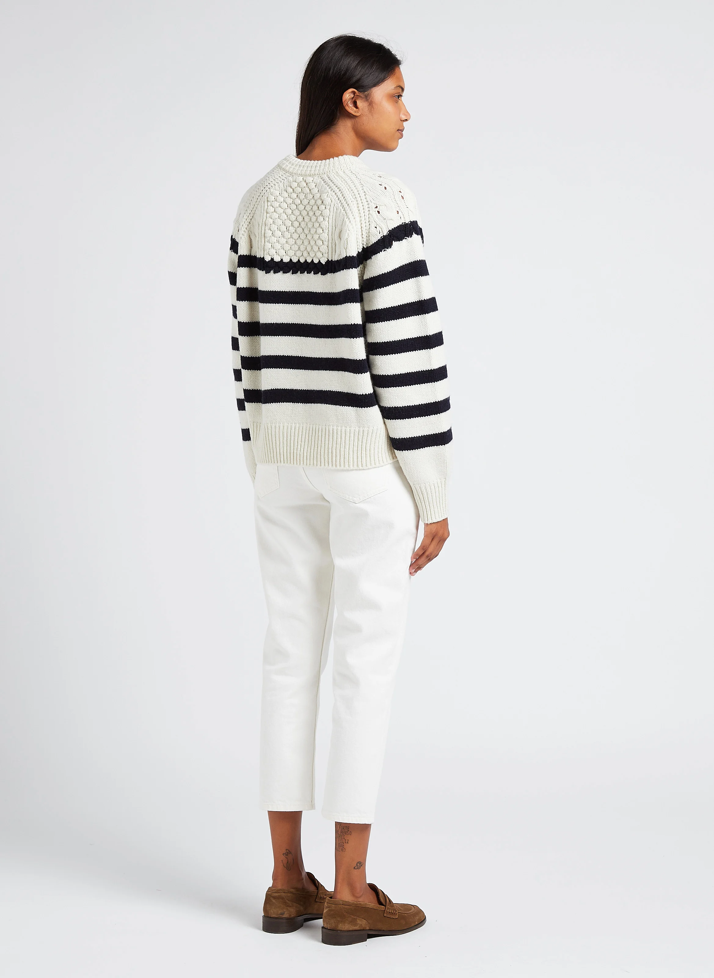 DEVON - Jean droit en coton| Blanc