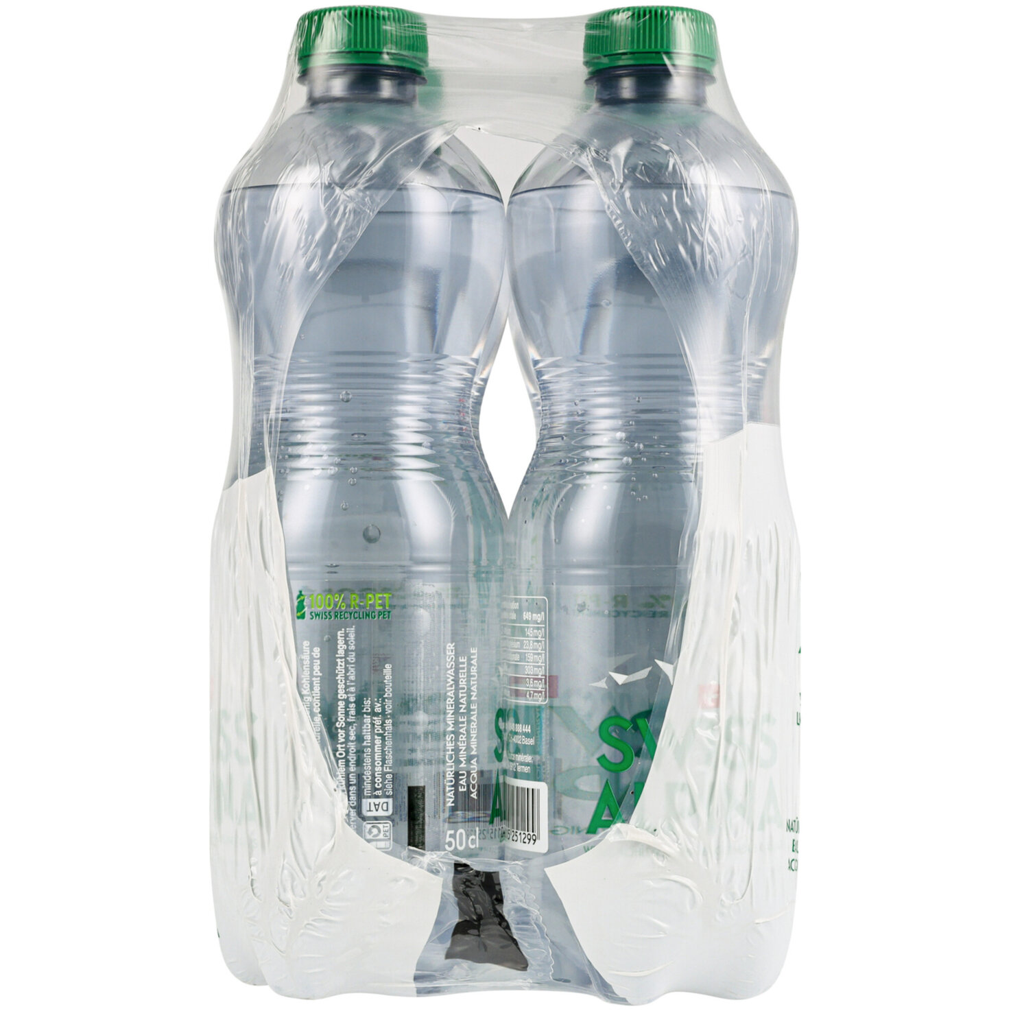 Swiss Alpina Grün Mineralwasser mit wenig Kohlensäure 6x50cl -300cl