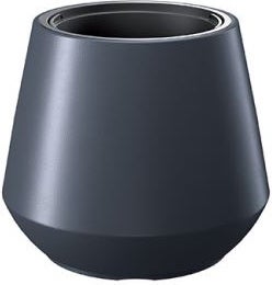 Intratuin bloempot Heos antraciet D 39,5 H 35 cm