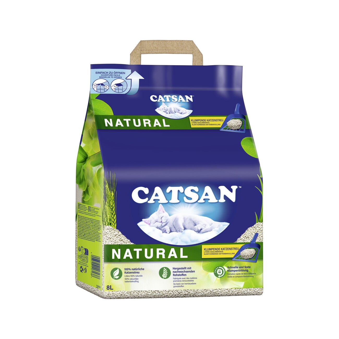CATSAN Natural Klumpstreu 8 l