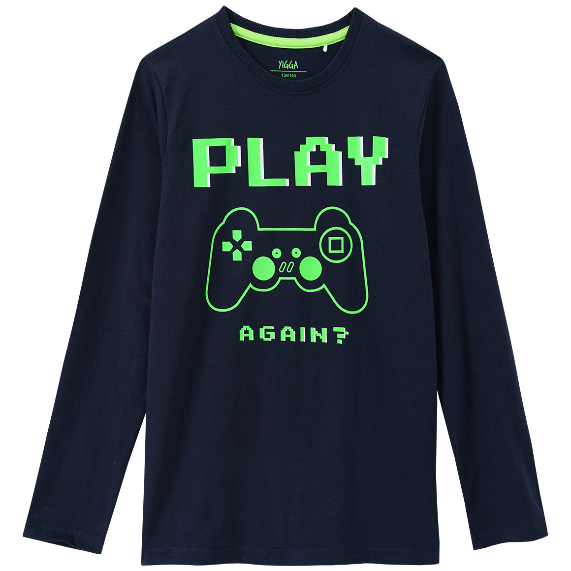 Yigga Jungen Schlafanzug mit Gaming-Motiv dunkelblau