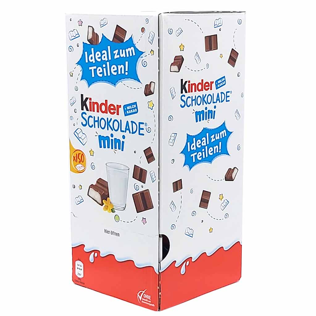 Kinder Schokolade Mini 150er Spender-Box 900g MHD:21.5.25