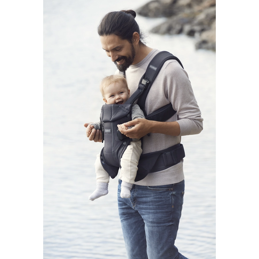 BABYBJÖRN Babytrage One Air Mesh Anthrazit-grau
